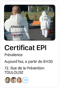 Tableau de bord Previcert